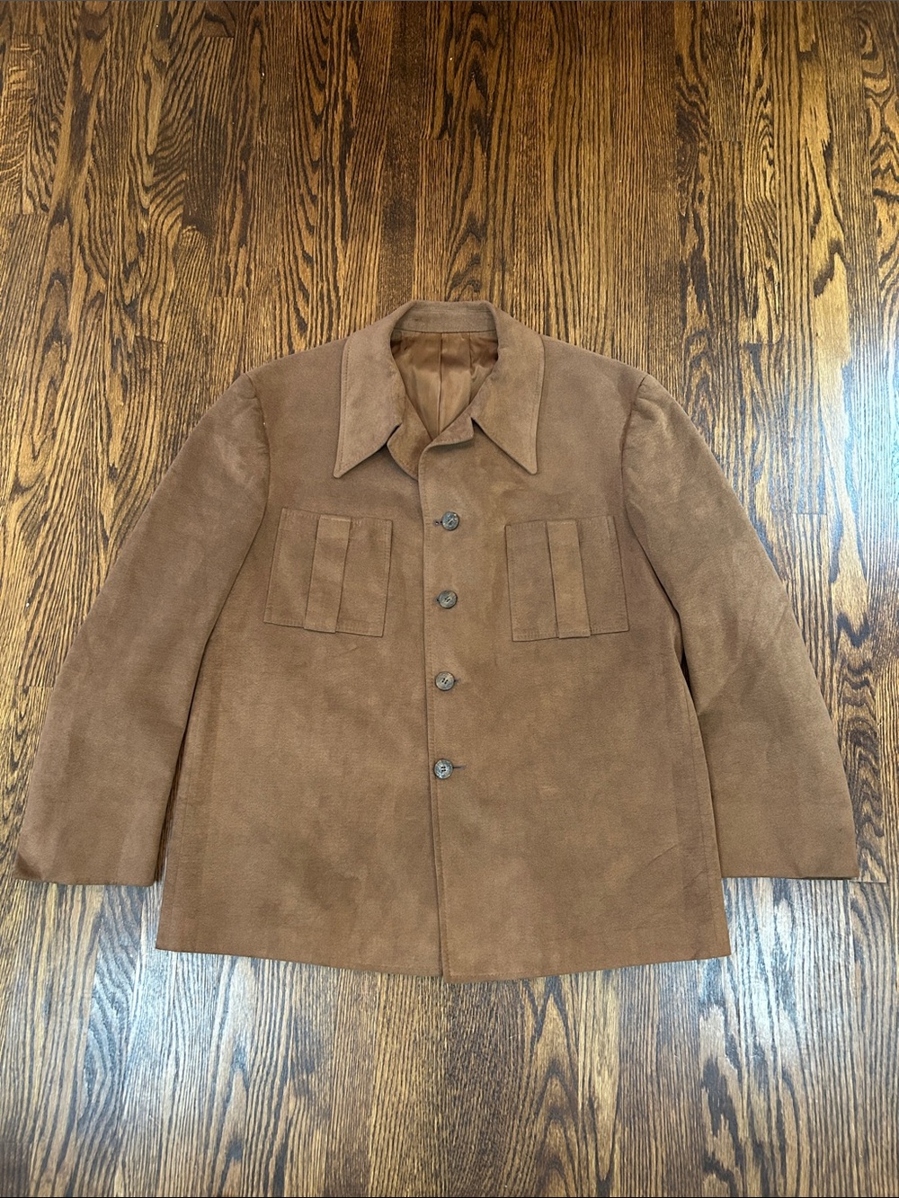 Vintage 80s Faux Suede Microfiber Jacket
